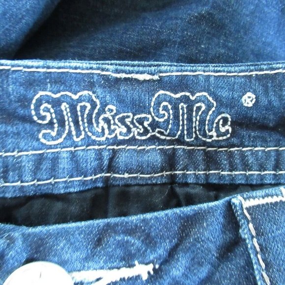 SOLDMiss Me Jeans Mid Rise Easy Skinny Bling - Picture 9 of 9